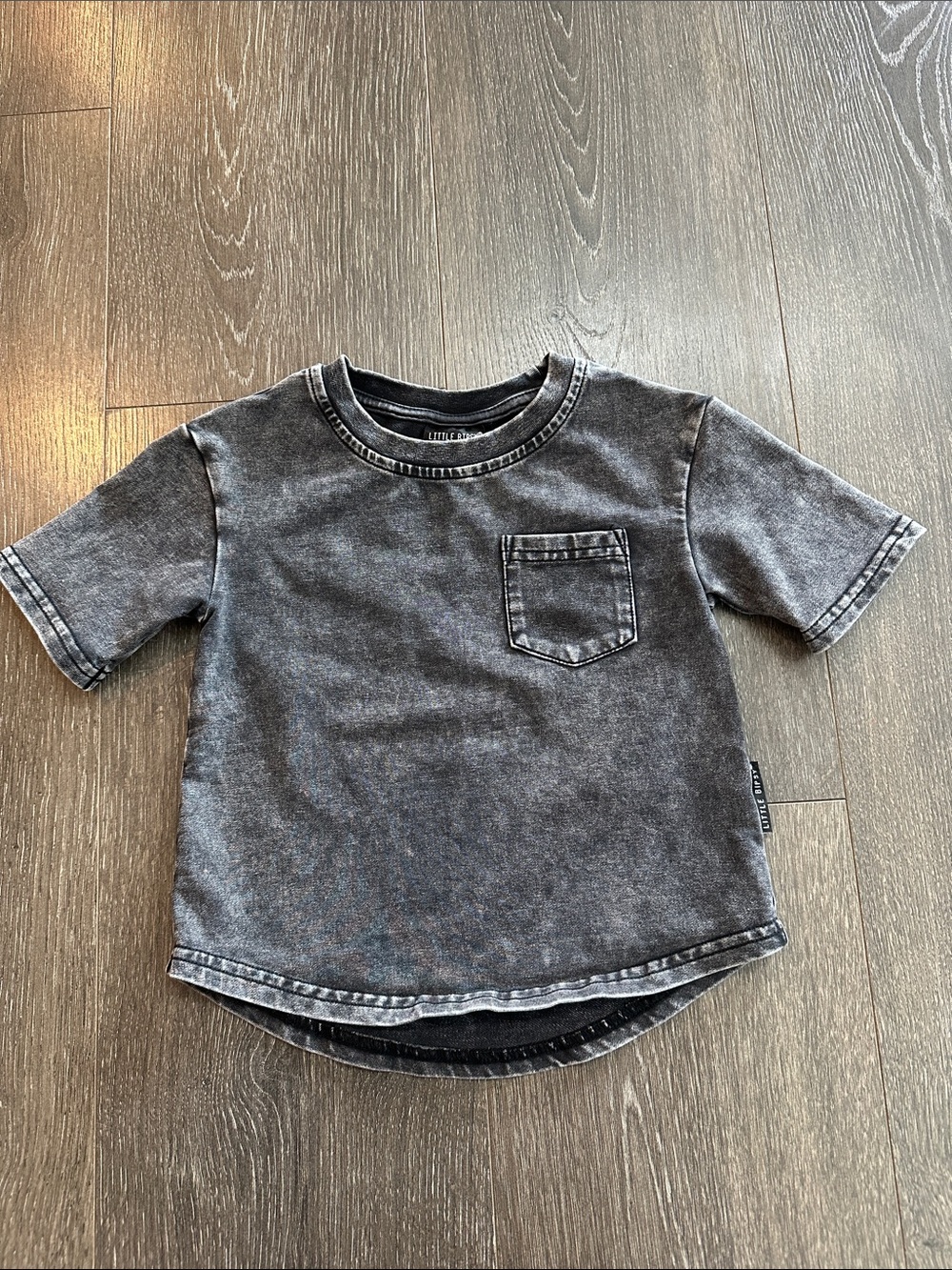 Little Bipsy Acid Wash Pocket Tee